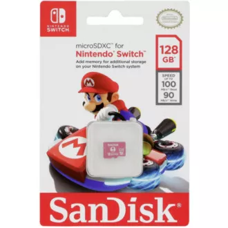 SanDisk MicroSDXC Karte 128GB für Nintendo Switch (R: 100/W: 90 MB/s, UHS-I, V30, U3, C10, A1) Lizenzprodukt, Super Mario