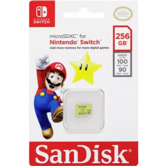 SanDisk MicroSDXC Karte 256GB für Nintendo Switch (R: 100/W: 90 MB/s, UHS-I, V30, U3, C10, A1) Lizenzprodukt, Super Mario
