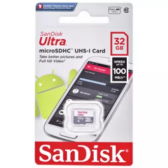 SanDisk MicroSDHC-Karte 32GB Ultra (80MB/s, Klasse 10 UHS-I, Android) SanDisk MicroSDHC-Karte 32GB Ultra (80MB/s, Klasse 10 UHS-I, Android)