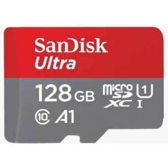 SanDisk MicroSDXC-Karte 128GB Ultra (100MB/s, Klasse 10, Android) + Adapter