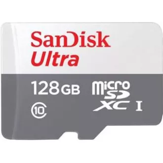 SanDisk MicroSDXC-Karte 128GB Ultra (100MB/s, Klasse 10, Android) + Adapter