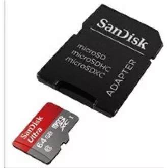SanDisk MicroSDXC 512GB Ultra Karte (100MB/s, Klasse 10, Android) + Adapter