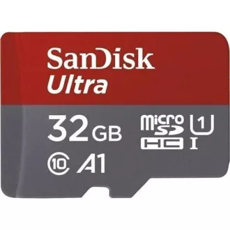 SanDisk MicroSDXC 32GB Ultra Karte (120 MB/s, A1 Klasse 10 UHS-I, Android) + Adapter