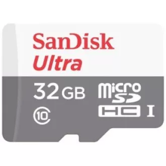 SanDisk MicroSDHC-Karte 32 GB Ultra (120 MB / s, A1 Klasse 10 UHS-I, Android - Tablet-Verpackung, Memory Zone App) + Adapter