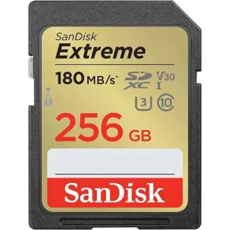 SanDisk SDXC-Karte 256GB Extreme (190 MB/s Klasse 10, UHS-I U3 V30)