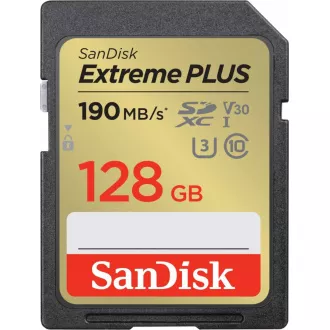 SanDisk SDXC-Karte 128GB Extreme PLUS (190 MB/s Klasse 10, UHS-I U3 V30) SanDisk SDXC-Karte 128GB Extreme PLUS (190 MB/s Klasse 10, UHS-I U3 V30)