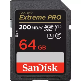SanDisk SDXC-Karte 64GB Extreme PRO (200 MB/s Klasse 10, UHS-I U3 V30) SanDisk SDXC-Karte 64GB Extreme PRO (200 MB/s Klasse 10, UHS-I U3 V30)
