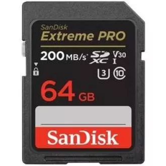 SanDisk SDXC-Karte 64GB Extreme PRO (200 MB/s Klasse 10, UHS-I U3 V30) SanDisk SDXC-Karte 64GB Extreme PRO (200 MB/s Klasse 10, UHS-I U3 V30)