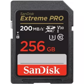 SanDisk SDXC-Karte 256GB Extreme PRO (200 MB/s Klasse 10, UHS-I U3 V30)