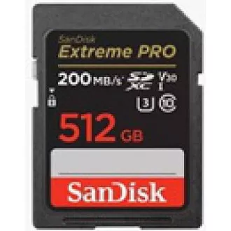 SanDisk SDXC-Karte 512GB Extreme PRO (200 MB/s Klasse 10, UHS-I U3 V30)