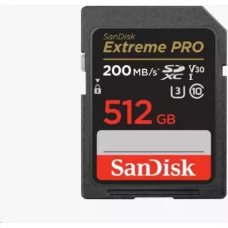 SanDisk SDXC-Karte 512GB Extreme PRO (200 MB/s Klasse 10, UHS-I U3 V30)