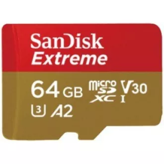 SanDisk micro SDXC Karte 64GB Extreme (170 MB/s Klasse 10, UHS-I U3 V30) Adapter SanDisk micro SDXC Karte 64GB Extreme (170 MB/s Klasse 10, UHS-I U3 V30) Adapter
