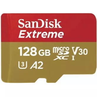 SanDisk micro SDXC Karte 128GB Extreme (190 MB/s Klasse 10, UHS-I U3 V30) Adapter SanDisk micro SDXC Karte 128GB Extreme (190 MB/s Klasse 10, UHS-I U3 V30) Adapter