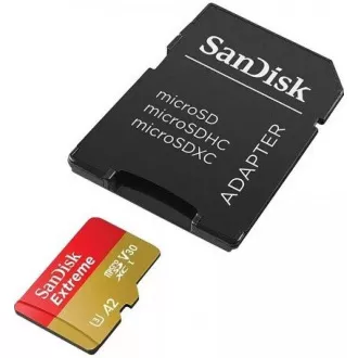 SanDisk micro SDXC Karte 128GB Extreme (190 MB/s Klasse 10, UHS-I U3 V30) Adapter SanDisk micro SDXC Karte 128GB Extreme (190 MB/s Klasse 10, UHS-I U3 V30) Adapter