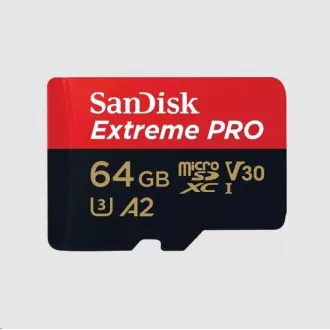 SanDisk micro SDXC Karte 64GB Extreme PRO (200 MB/s Klasse 10, UHS-I U3 V30) Adapter SanDisk micro SDXC Karte 64GB Extreme PRO (200 MB/s Klasse 10, UHS-I U3 V30) Adapter