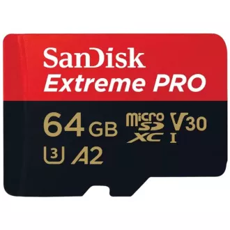SanDisk micro SDXC Karte 64GB Extreme PRO (200 MB/s Klasse 10, UHS-I U3 V30) Adapter SanDisk micro SDXC Karte 64GB Extreme PRO (200 MB/s Klasse 10, UHS-I U3 V30) Adapter