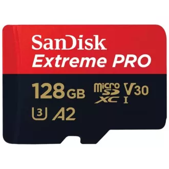 SanDisk micro SDXC Karte 128GB Extreme PRO (200 MB/s Klasse 10, UHS-I U3 V30) Adapter SanDisk micro SDXC Karte 128GB Extreme PRO (200 MB/s Klasse 10, UHS-I U3 V30) Adapter