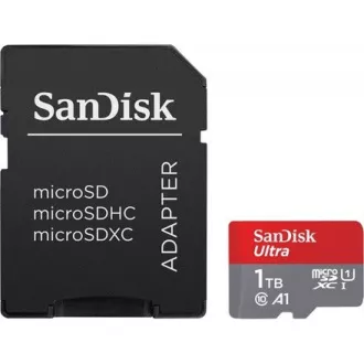 SanDisk Micro SDXC 1TB Ultra (150 MB/s, A1 Klasse 10 UHS-I)   Adapter