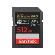 SanDisk SDXC-Karte 512GB Extreme PRO (R:280/W:150 MB/s, UHS-II, V60)