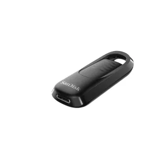 SanDisk Flash-Laufwerk 128GB Ultra Slider, USB-C 3.2, Schwarz