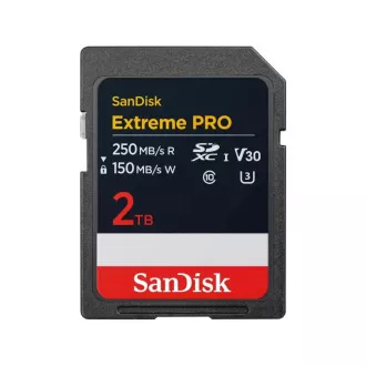 SanDisk SDXC-Karte 2TB Extreme PRO (250 MB/s Klasse 10, UHS-I U3 V30)