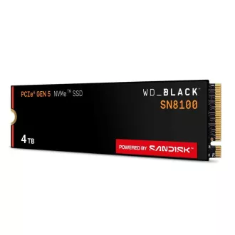WD BLACK NVMe 4TB PCIe SN8100 SSD Powered by SanDisk, Gen5, (R:14900, W:14000MB/s)