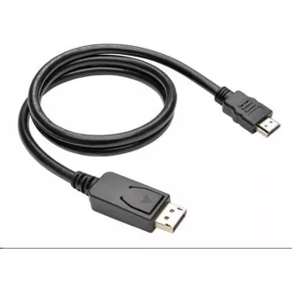 C-TECH DisplayPort/HDMI-Kabel, 1m, schwarz