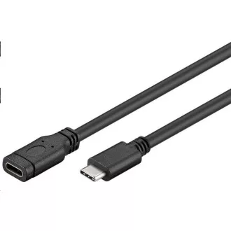 PREMIUMCORD USB-C Verlängerungskabel (USB 3.1 Generation 1), C/M - C/F, 1m