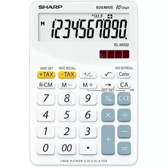 SHARP Taschenrechner - EL-M332BWH - weiß