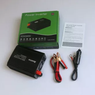 EUROCASE Spannungswandler DC / AC 12V / 230V, 300W, USB
