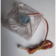 EUROCASE Lüfter 80mm, 12V/0, 15A, beleuchtet RGB (3-pin)