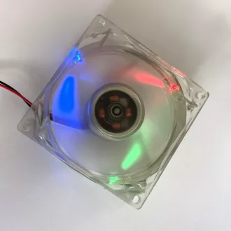 EUROCASE Lüfter 80mm, 12V/0, 14A, beleuchtet RGB (Molex)
