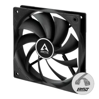 ARCTIC Lüfter F12 PWM PST, 120mm, 4pin, PWM, schwarz