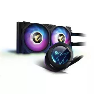 GIGABYTE AORUS WATERFORCE X 240 Wasserkühlung, 120 mm ARGB, LCD-Display GIGABYTE AORUS WATERFORCE X 240 Wasserkühlung, 120 mm ARGB, LCD-Display