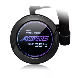 GIGABYTE AORUS WATERFORCE X 360 Wasserkühlung, 120mm ARGB, LCD-Display GIGABYTE AORUS WATERFORCE X 360 Wasserkühlung, 120mm ARGB, LCD-Display
