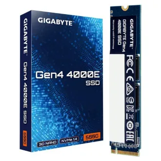 GIGABYTE SSD 500GB 4000E, PCIe Gen4x4, M.2 2280, (R:3600MB/s, W:3000MB/s)