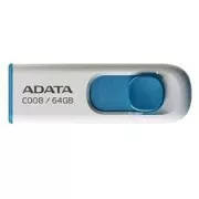 ADATA Flash Disk 64GB C008, USB 2.0 Classic, weiß
