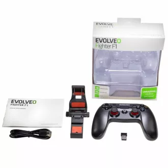 EVOLVEO Fighter F1, kabelloses Gamepad für PC, PlayStation 3, Android-Box / Smartphone