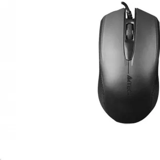 A4tech OP-760 Schwarz, Maus, 1 Rad, 3 Tasten, USB, schwarz
