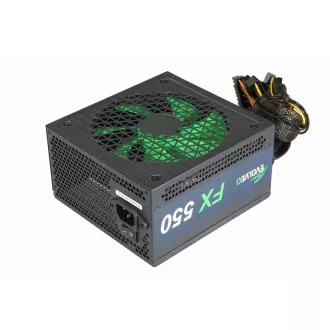 EVOLVEO FX 550, 550W ATX-Netzteil, 14cm, leise, 80  Weiß, 3 Jahre Garantie, schwarz