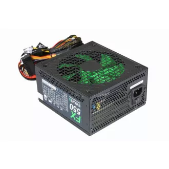 EVOLVEO FX 550, 550W ATX-Netzteil, 14cm, leise, 80  Weiß, 3 Jahre Garantie, schwarz
