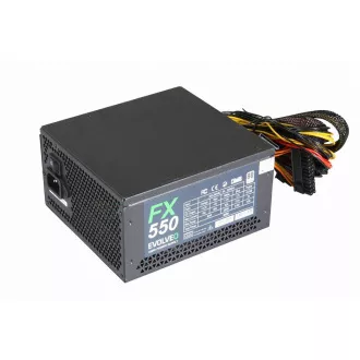 EVOLVEO FX 550, 550W ATX-Netzteil, 14cm, leise, 80  Weiß, 3 Jahre Garantie, schwarz