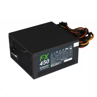 EVOLVEO FX 450, 450W ATX-Netzteil, 14cm, leise, 80  Weiß, 3 Jahre Garantie, schwarz