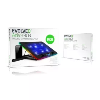 EVOLVEO Ania 9 RGB, verstellbarer Laptop-Ständer