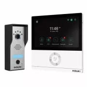 EVOLVEO DoorPhone AHD7, Home WiFi Videophone Set mit Tor- oder Türsteuerung weißer Monitor
