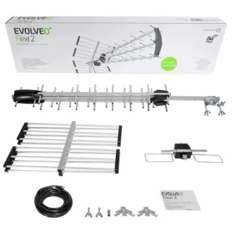 EVOLVEO Flexi 2, passive Außenantenne DAB /DVB-T2, LTE, 4G, 5G Filter