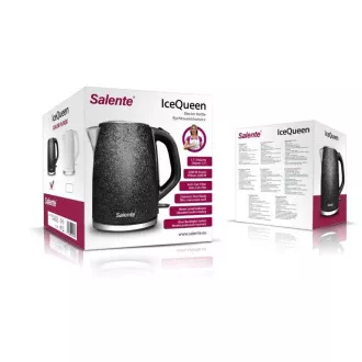 Salente IceQueen, elektrischer Wasserkocher 1, 7 l, Edelstahl, schwarz