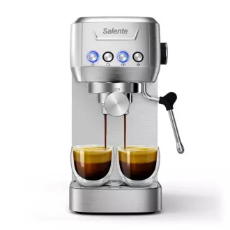 Salente Coffio, Hebel-Kaffeemaschine, Edelstahl