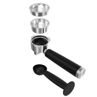 Salente Coffio, Hebel-Kaffeemaschine, Edelstahl