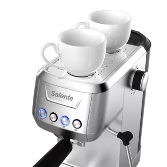Salente Coffio, Hebel-Kaffeemaschine, Edelstahl